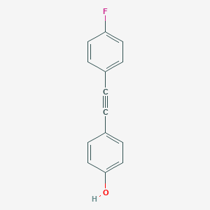 molecular formula C14H9FO B177730 4-(4-Fluorophenylethynyl)phenol CAS No. 197770-48-2