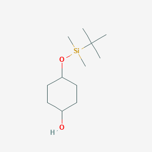molecular formula C12H26O2Si B177736 4-((tert-Butyldimethylsilyl)oxy)cyclohexanol CAS No. 126931-29-1