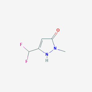 molecular formula C5H6F2N2O B177748 3-(Difluoromethyl)-1-Methyl-1H-pyrazol-5-ol CAS No. 129922-58-3