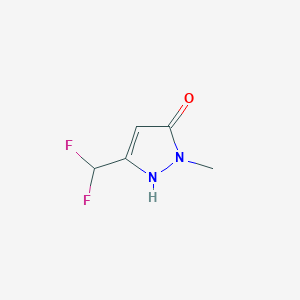 molecular formula C5H6F2N2O B177748 3-(二氟甲基)-1-甲基-1H-吡唑-5-醇 CAS No. 129922-58-3
