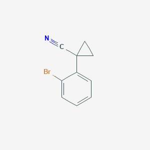 molecular formula C10H8BrN B177749 1-(2-Bromophenyl)cyclopropanecarbonitrile CAS No. 124276-75-1