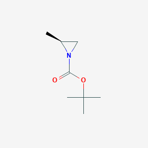 molecular formula C8H15NO2 B177763 (S)-tert-Butyl 2-methylaziridine-1-carboxylate CAS No. 197020-60-3
