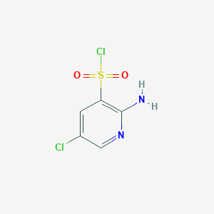 molecular formula C5H4Cl2N2O2S B177781 2-Amino-5-chloropyridine-3-sulfonyl chloride CAS No. 163137-45-9