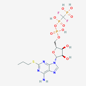 [[[[(2R,3S,4R,5R)-5-(6-amino-2-propylsulfanylpurin-9-yl)-3,4-dihydroxyoxolan-2-yl]methoxy-hydroxyphosphoryl]oxy-hydroxyphosphoryl]-difluoromethyl]phosphonic acid
