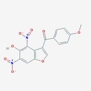 Methanone, (5-hydroxy-4,6-dinitro-3-benzofuranyl)(4-methoxyphenyl)-