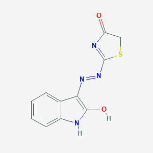 2-[2-(2-Oxoindol-3-yl)hydrazinyl]-1,3-thiazol-4-one