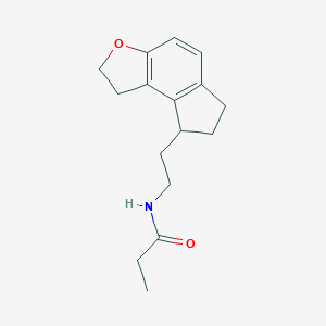 molecular formula C16H21NO2 B177827 N-(2-(2,6,7,8-tetrahydro-1H-indeno[5,4-b]furan-8-yl)ethyl)propionamide CAS No. 196597-17-8