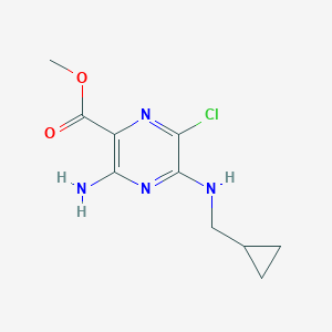 Methyl 3-amino-6-chloro-5-[(cyclopropylmethyl)amino]pyrazine-2-carboxylate