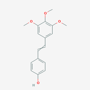 molecular formula C17H18O4 B177848 (E)-4-(3,4,5-Trimethoxystyryl)phenol CAS No. 116519-00-7