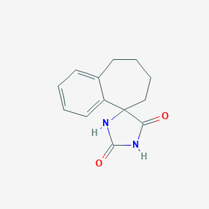 6,7,8,9-tetrahydro-2'H,5'H-spiro[benzo[7]annulene-5,4'-imidazolidine]-2',5'-dione