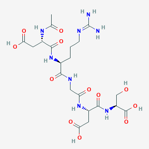 molecular formula C21H34N8O12 B177884 AC-Asp-arg-gly-asp-ser-OH 
