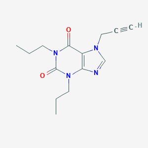 molecular formula C14H18N4O2 B177891 7-(Prop-2-yn-1-yl)-1,3-dipropyl-1H-purine-2,6(3H,7H)-dione CAS No. 102284-70-8