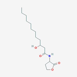 molecular formula C16H29NO4 B177906 3-Hydroxy-N-(2-oxotetrahydrofuran-3-yl)dodecanamide CAS No. 182359-60-0