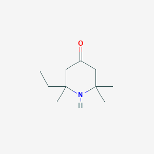 molecular formula C10H19NO B177911 2-Ethyl-2,6,6-trimethylpiperidin-4-one CAS No. 133568-79-3