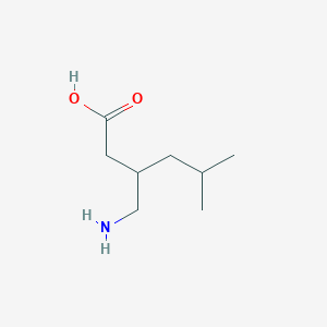molecular formula C8H17NO2 B017793 3-(Aminomethyl)-5-methylhexanoic acid CAS No. 128013-69-4