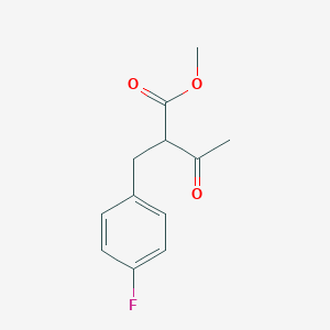 Methyl 2-[(4-fluorophenyl)methyl]-3-oxobutanoate