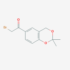 2-bromo-1-(2,2-dimethyl-4H-1,3-benzodioxin-6-yl)ethanone