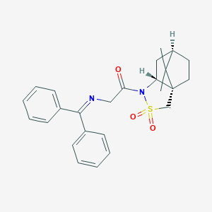 1-((3aS,6R,7aR)-8,8-Dimethyl-2,2-dioxidohexahydro-1H-3a,6-methanobenzo[c]isothiazol-1-yl)-2-((diphenylmethylene)amino)ethanone