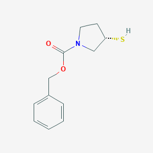 molecular formula C12H15NO2S B177975 Benzyl (3S)-3-sulfanylpyrrolidine-1-carboxylate CAS No. 130516-23-3