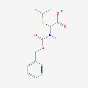 Acetic acid, [(1-methylethyl)thio][[(phenylmethoxy)carbonyl]amino]-