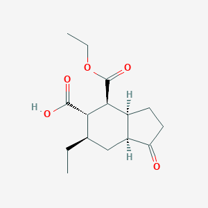 (3aS,4S,5S,6R,7aS)-4-(ethoxycarbonyl)-6-ethyl-1-oxooctahydro-1H-indene-5-carboxylic acid