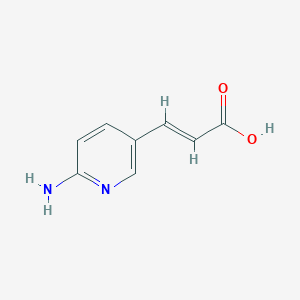 molecular formula C8H8N2O2 B177998 (E)-3-(6-Aminopyridin-3-yl)acrylic acid CAS No. 167837-43-6