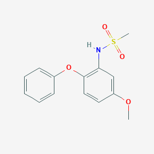 molecular formula C14H15NO4S B178031 N-(5-Methoxy-2-Phenoxyphenyl)methanesulfonamide CAS No. 123664-84-6