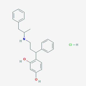 4-(3-((1-Methyl-2-phenylethyl)amino)-1-phenylpropyl)-1,3-benzenediol hydrochloride