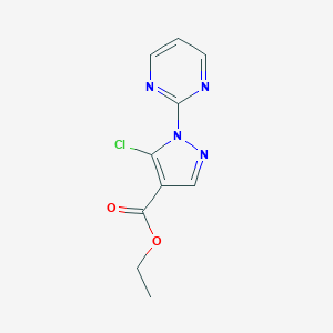 ethyl 5-chloro-1-(pyrimidin-2-yl)-1H-pyrazole-4-carboxylate