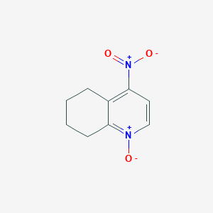 molecular formula C9H10N2O3 B178058 4-Nitro-5,6,7,8-tetrahydroquinoline 1-oxide CAS No. 125162-98-3