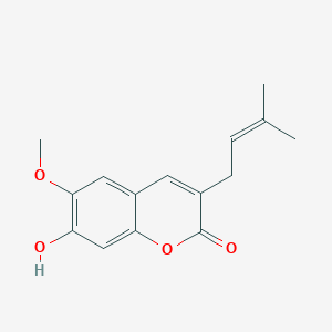7-Hydroxy-6-methoxy-3-prenylcoumarin