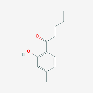 molecular formula C12H16O2 B178063 1-(2-Hydroxy-4-methylphenyl)pentan-1-one CAS No. 173851-66-6