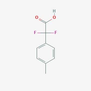 molecular formula C9H8F2O2 B178069 2,2-Difluoro-2-p-tolylacetic acid CAS No. 131323-10-9