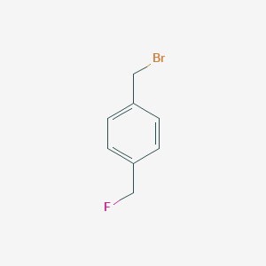 molecular formula C8H8BrF B178089 Benzene, 1-(bromomethyl)-4-(fluoromethyl)- CAS No. 114657-15-7