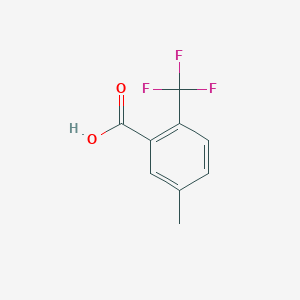 molecular formula C9H7F3O2 B178108 5-Methyl-2-(trifluoromethyl)benzoic acid CAS No. 120985-68-4
