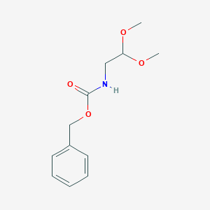 molecular formula C12H17NO4 B178112 2-(Cbz-amino)acetaldehyde Dimethyl Acetal CAS No. 114790-39-5