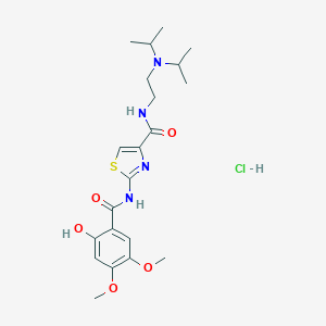 molecular formula C21H31ClN4O5S B178125 Acotiamide hydrochloride CAS No. 185104-11-4