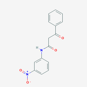 molecular formula C15H12N2O4 B178139 n-(3-Nitrophenyl)-3-oxo-3-phenylpropanamide CAS No. 1734-36-7