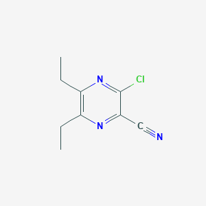 3-Chloro-5,6-diethylpyrazine-2-carbonitrile