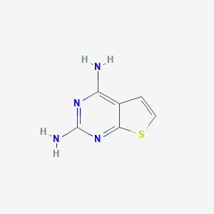 molecular formula C6H6N4S B178192 Thieno[2,3-d]pyrimidine-2,4-diamine CAS No. 130750-42-4