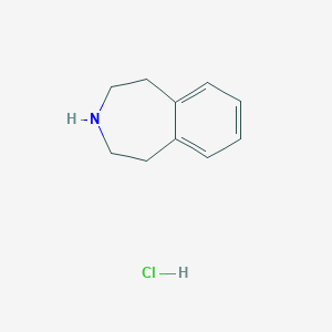 molecular formula C10H14ClN B178193 2,3,4,5-Tetrahydro-1H-benzo[D]azepine hydrochloride CAS No. 17379-01-0