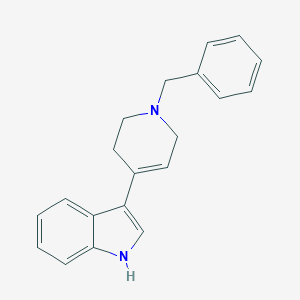 molecular formula C20H20N2 B178198 3-(1-benzyl-1,2,3,6-tetrahydropyridin-4-yl)-1H-indole CAS No. 17403-05-3