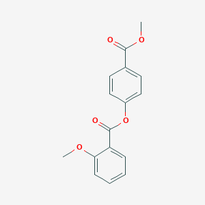 molecular formula C16H14O5 B178202 4-(Methoxycarbonyl)phenyl 2-methoxybenzoate CAS No. 65220-51-1