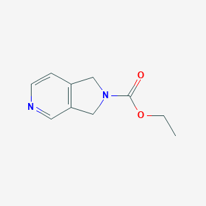 molecular formula C10H12N2O2 B178203 ethyl 1H-pyrrolo[3,4-c]pyridine-2(3H)-carboxylate CAS No. 147740-04-3