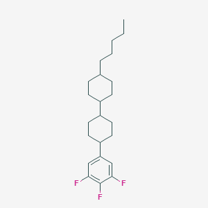 molecular formula C23H33F3 B178216 (trans,trans)-4-Pentyl-4'-(3,4,5-trifluorophenyl)-1,1'-bi(cyclohexane) CAS No. 137644-54-3