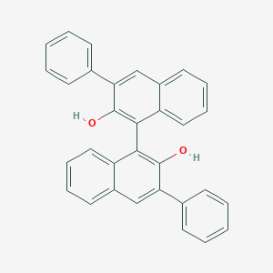 molecular formula C32H22O2 B178218 (R)-3,3'-Bis(phenyl)-1,1'-bi-2-naphthol CAS No. 102490-05-1