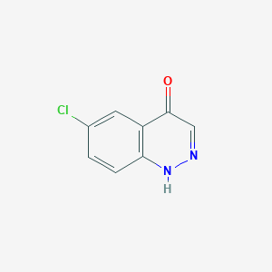 molecular formula C8H5ClN2O B178241 6-Chloro-4-cinnolinol CAS No. 18514-88-0