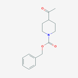 molecular formula C15H19NO3 B178242 Benzyl 4-acetylpiperidine-1-carboxylate CAS No. 160809-34-7