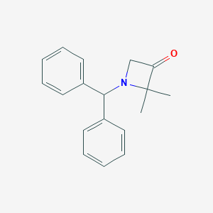 molecular formula C18H19NO B178248 1-Benzhydryl-2,2-dimethylazetidin-3-one CAS No. 159556-72-6