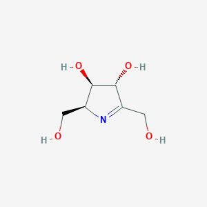 molecular formula C6H11NO4 B178252 (2S,3R,4R)-2,5-bis(hydroxymethyl)-3,4-dihydro-2H-pyrrole-3,4-diol CAS No. 198691-31-5